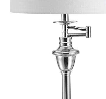 Cora 60" Metal/Glass LED Side Table and Floor Lamp - JONATHAN Y